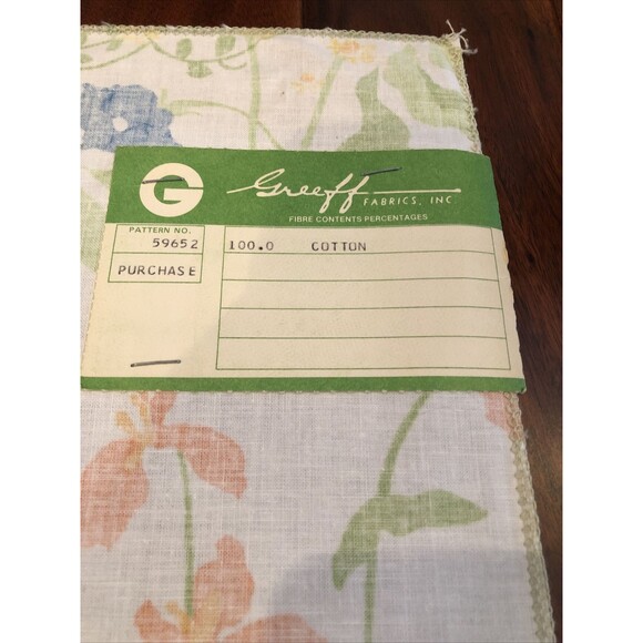 Vintage Fabric Swatch Greeff Woodland & Floral England - Picture 10 of 11